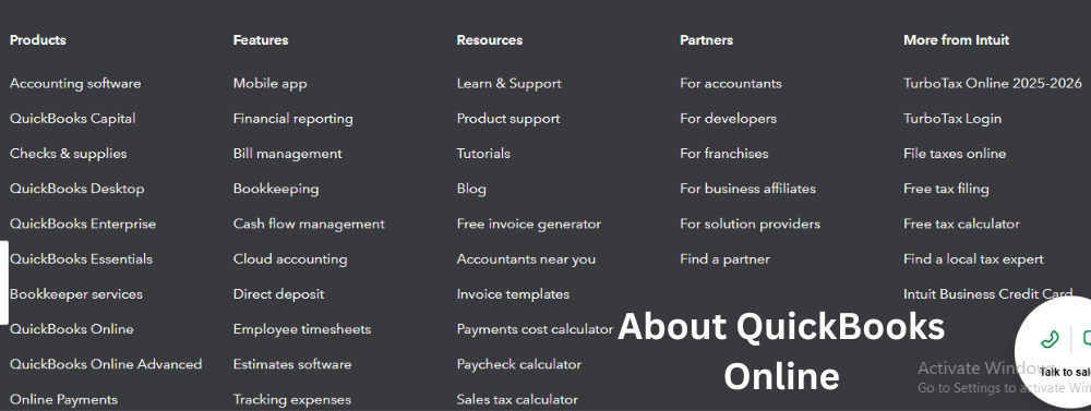 About QuickBooks Online