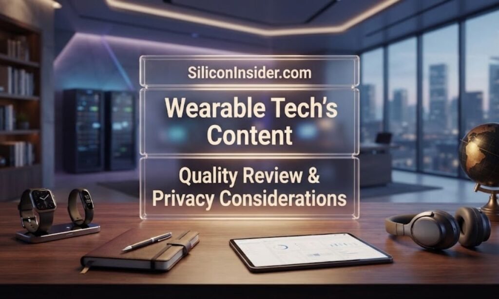 Silicon Insider .com Wearable Tech s Content Quality Review