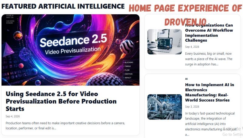 Home Page Experience