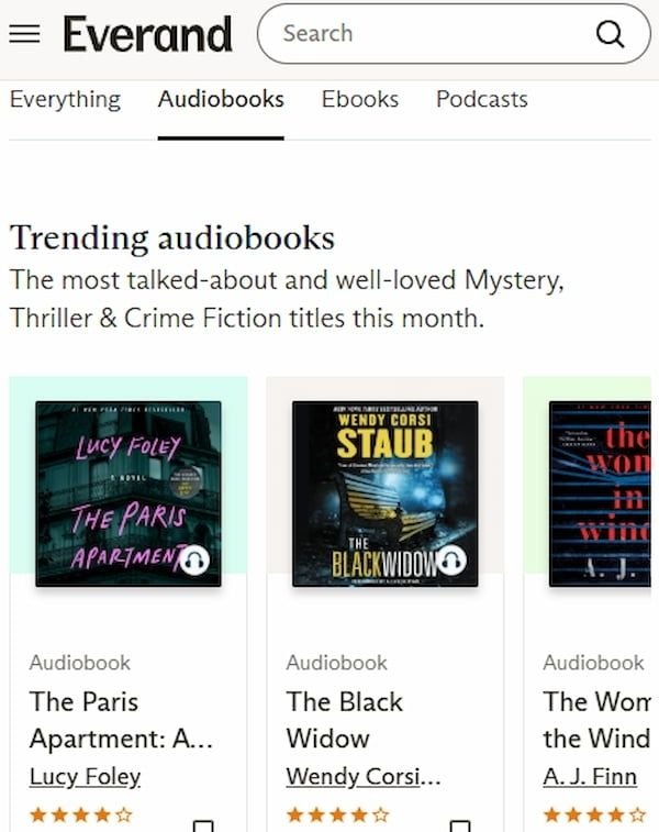 Thriller Audio Book